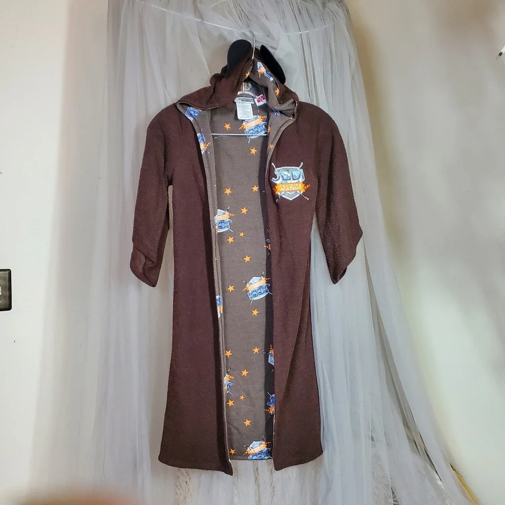 Disney Parks Star Wars Jedi Training Academy Hooded Robe Yoda Ears Brown Kids S